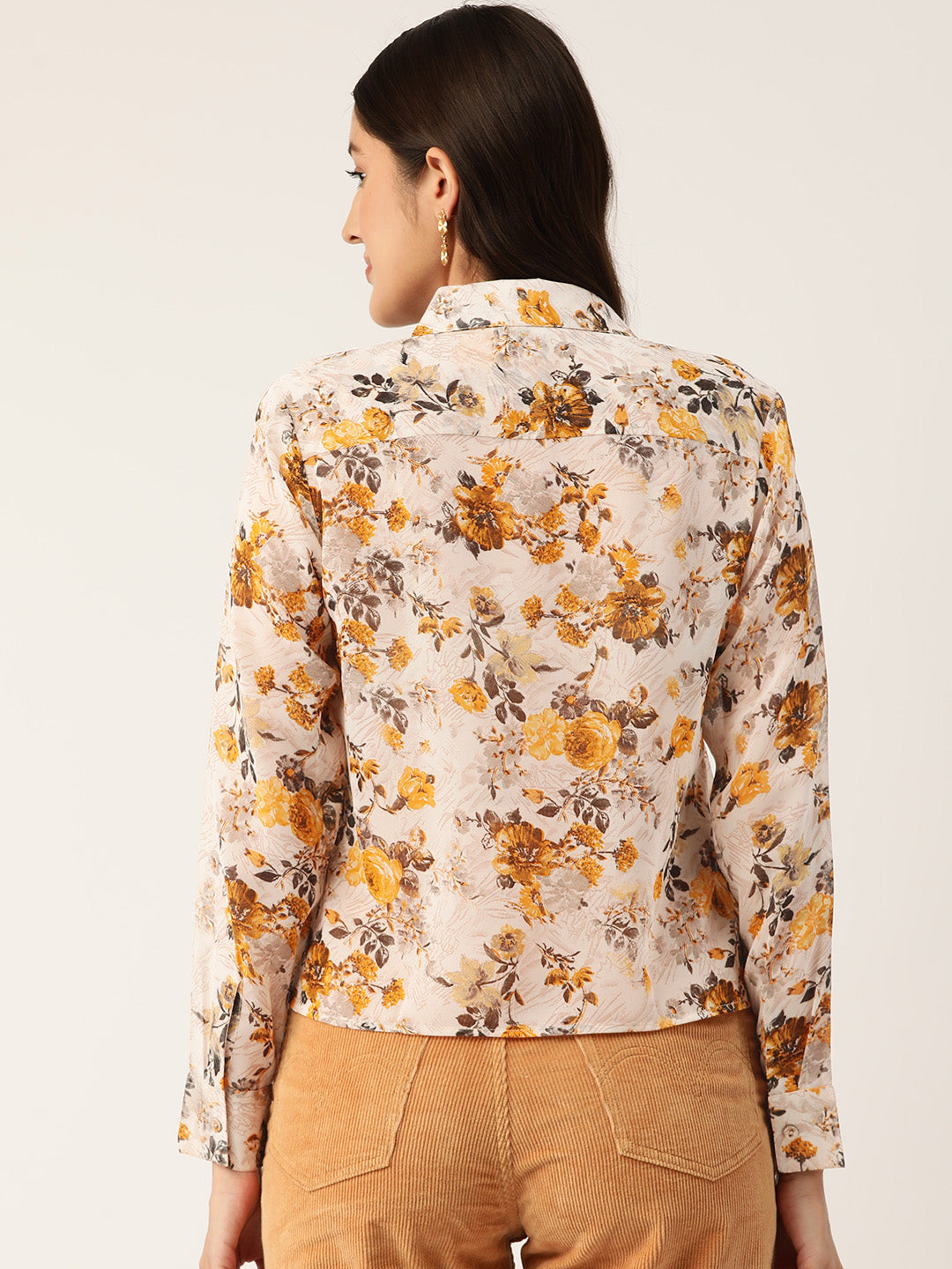 Slenor Women Floral Opaque Printed Casual Shirt