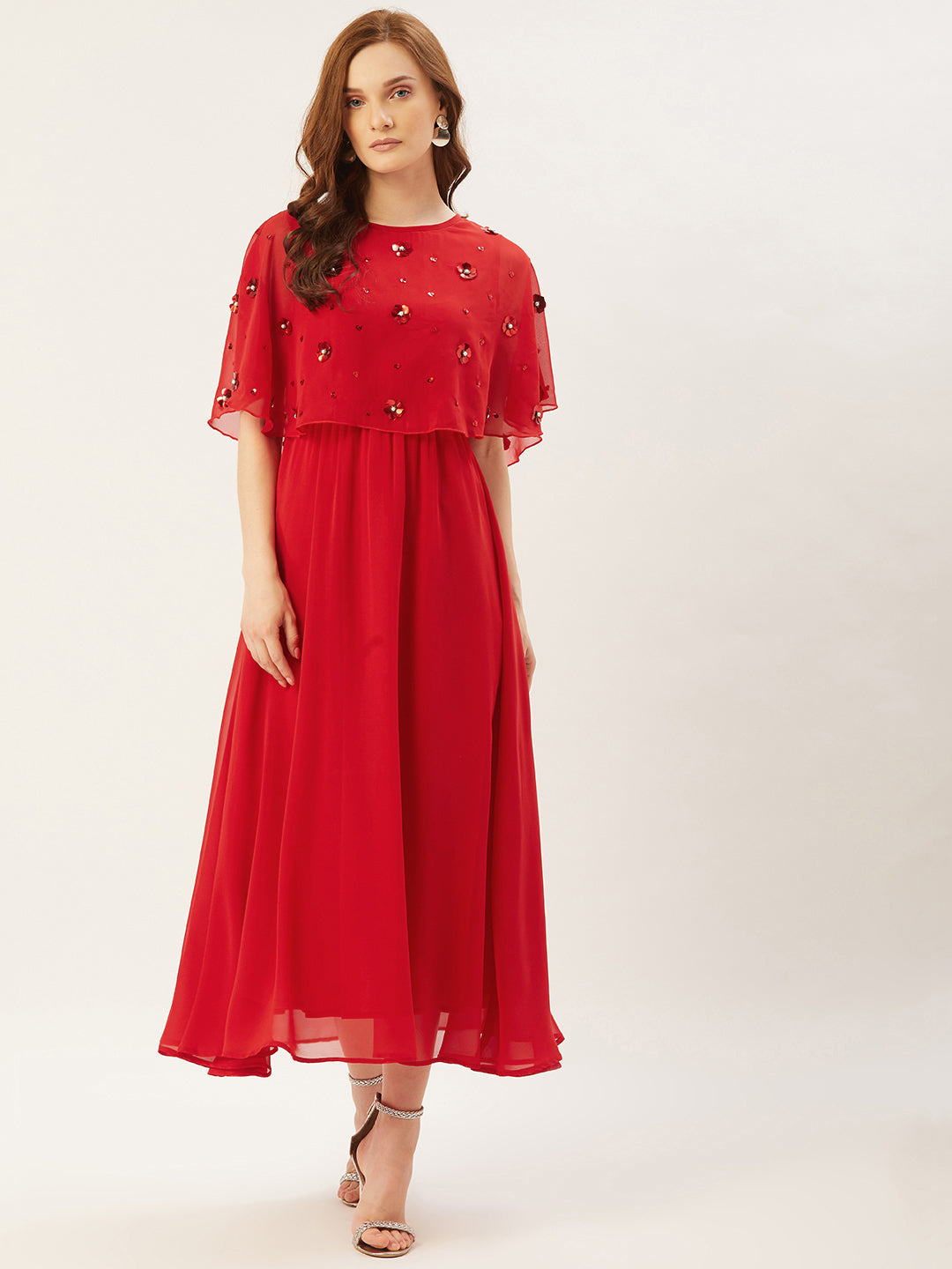 Women Maxi Peach Dress