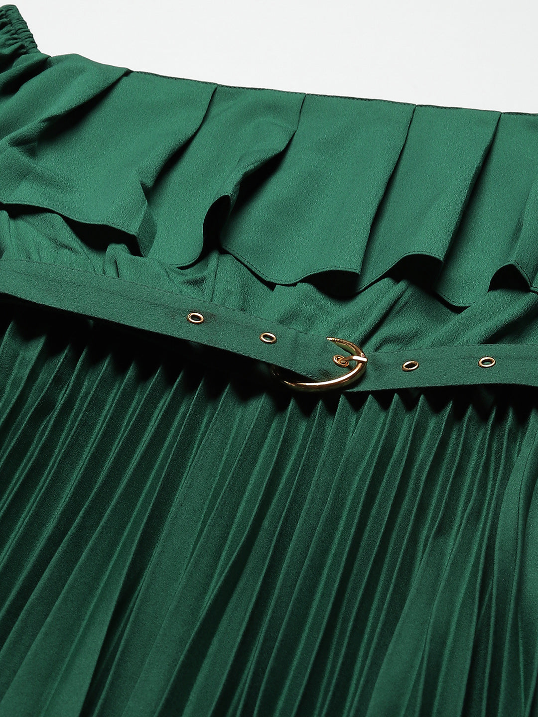 Accordion Plated A-Line Dress