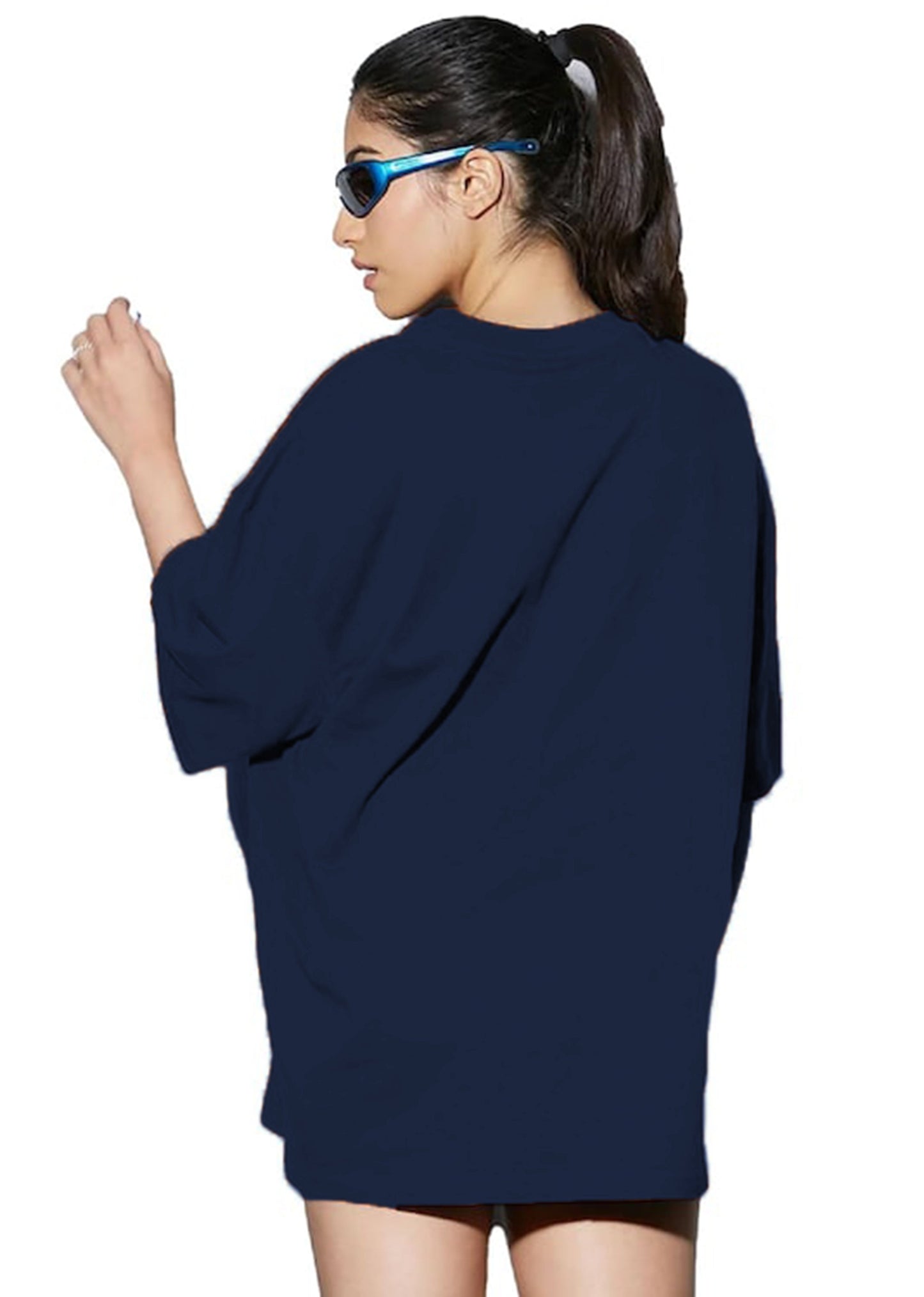 Women's Casual Printed Cotton Blend Drop Shoulder Trendy Long T-Shirt
