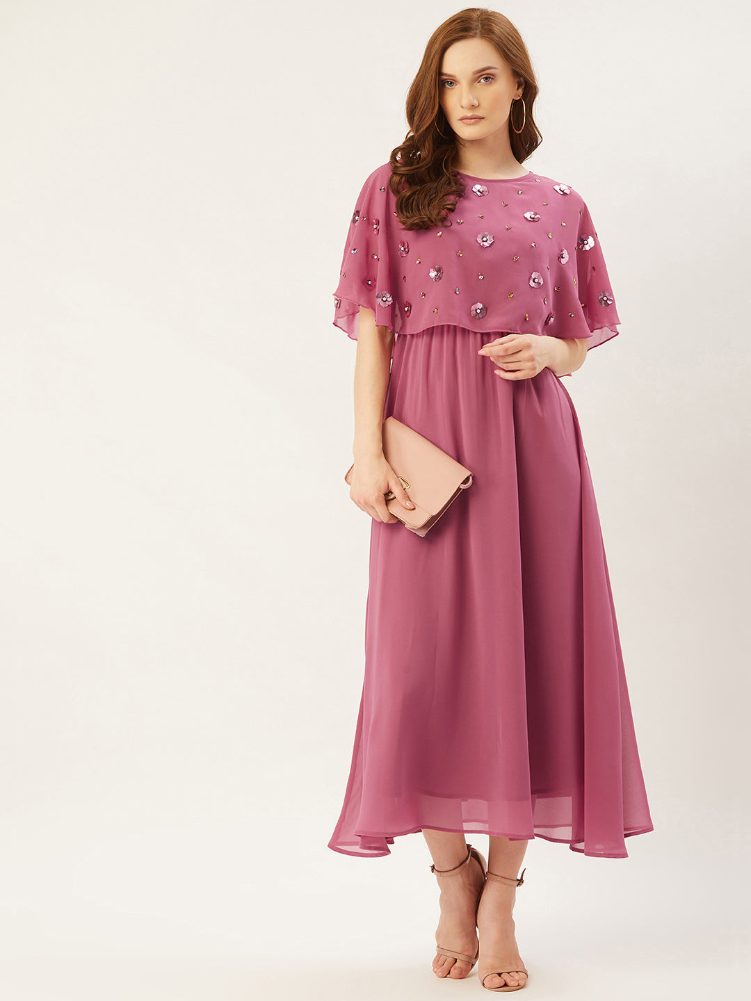 Women Maxi Pink Dress