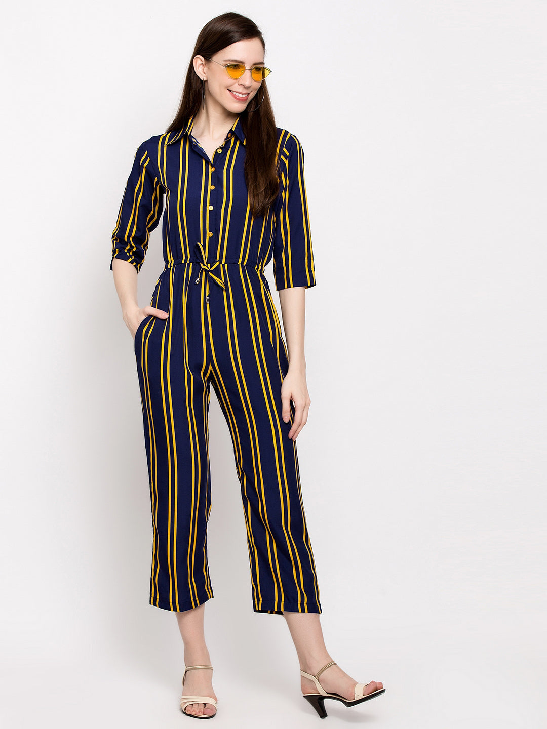 Striped Jumpsuit