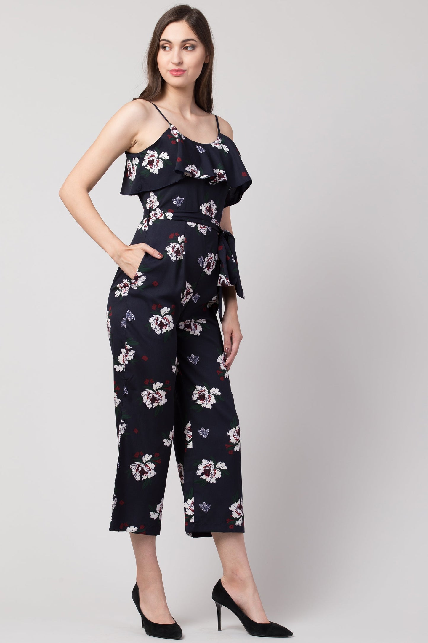 Women Floral Print Jumpsuit