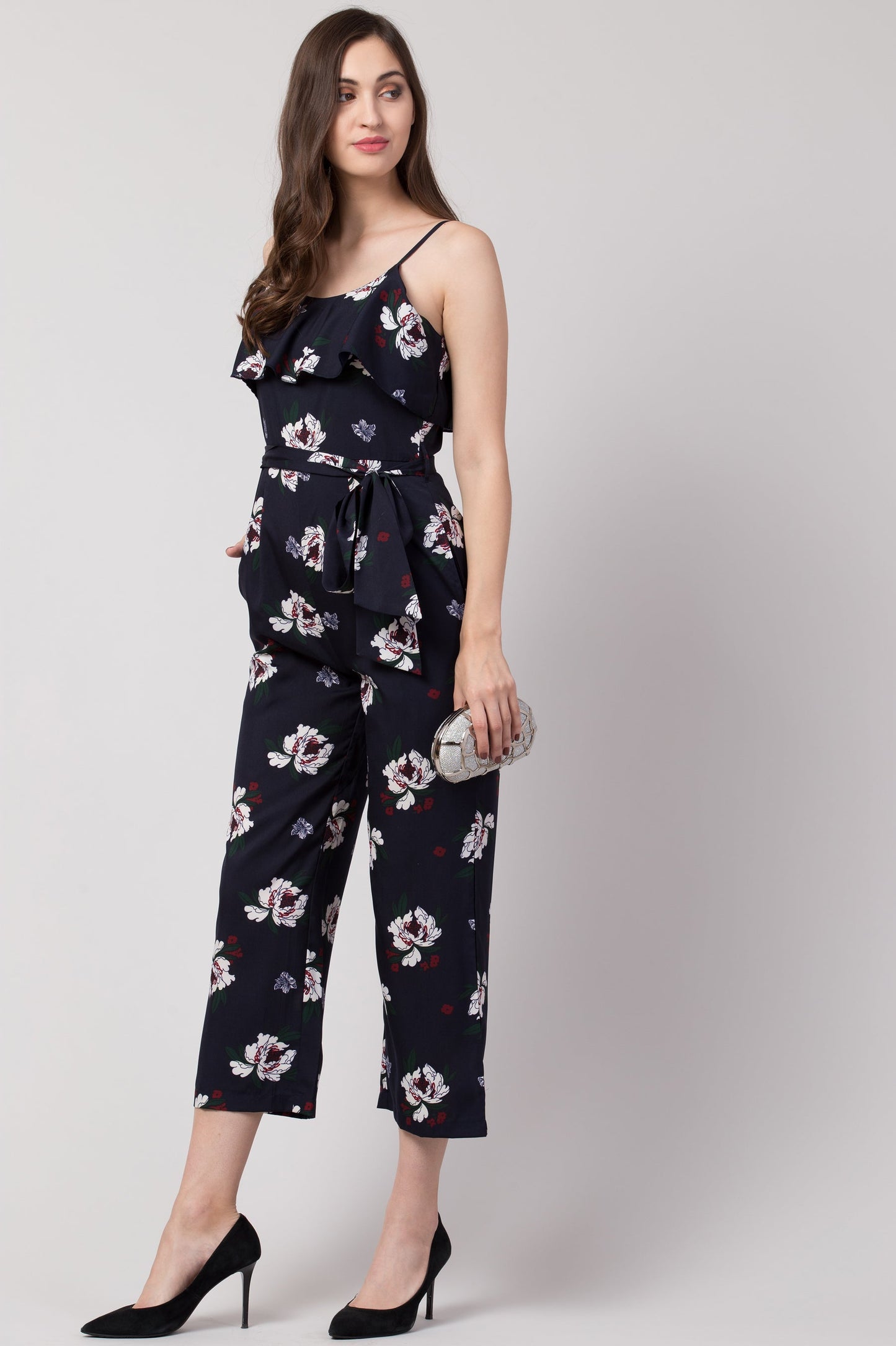 Women Floral Print Jumpsuit