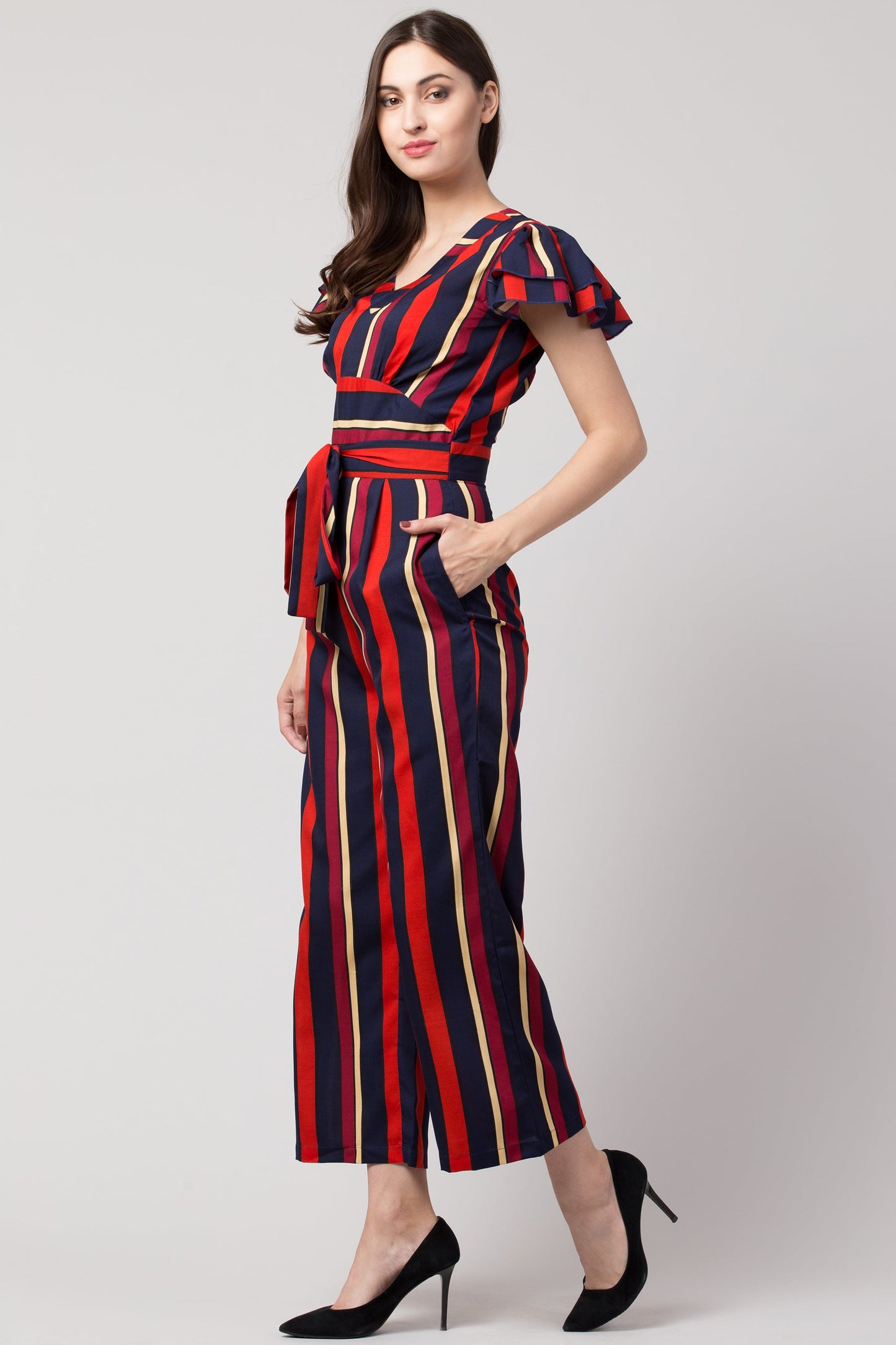 Striped Jumpsuit