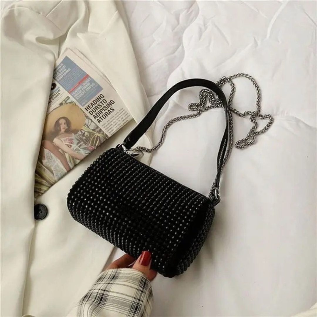 Women Black PU Sling Bag