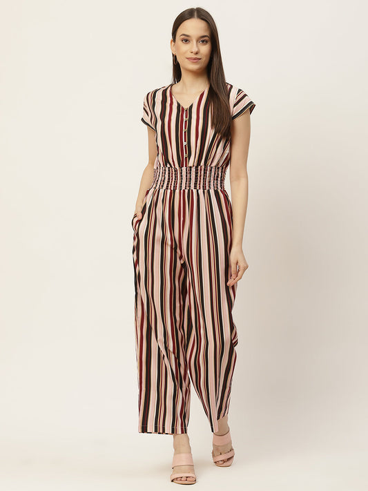 Multicolor Striped Jumpsuit