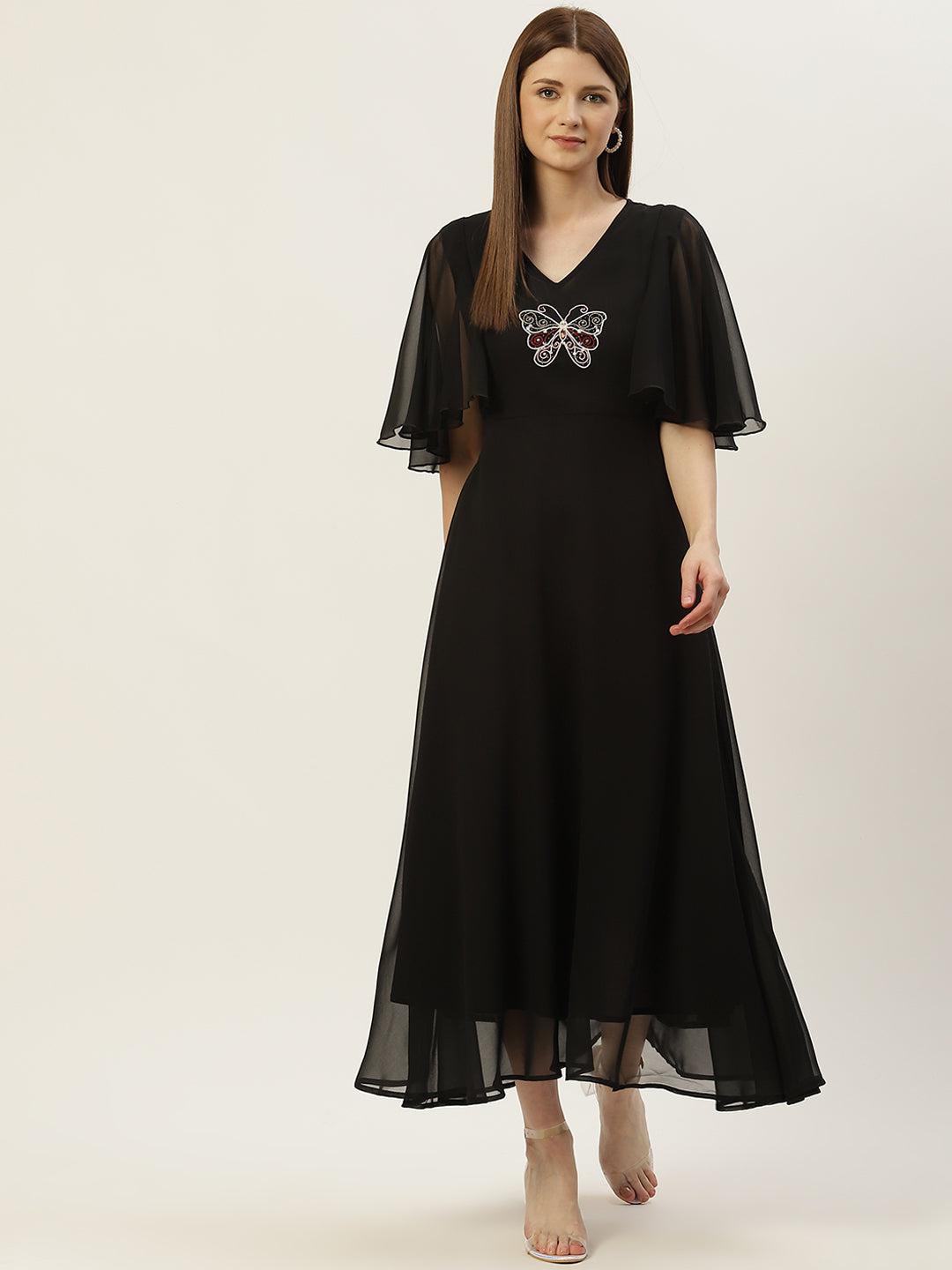 Women Maxi Black Dress