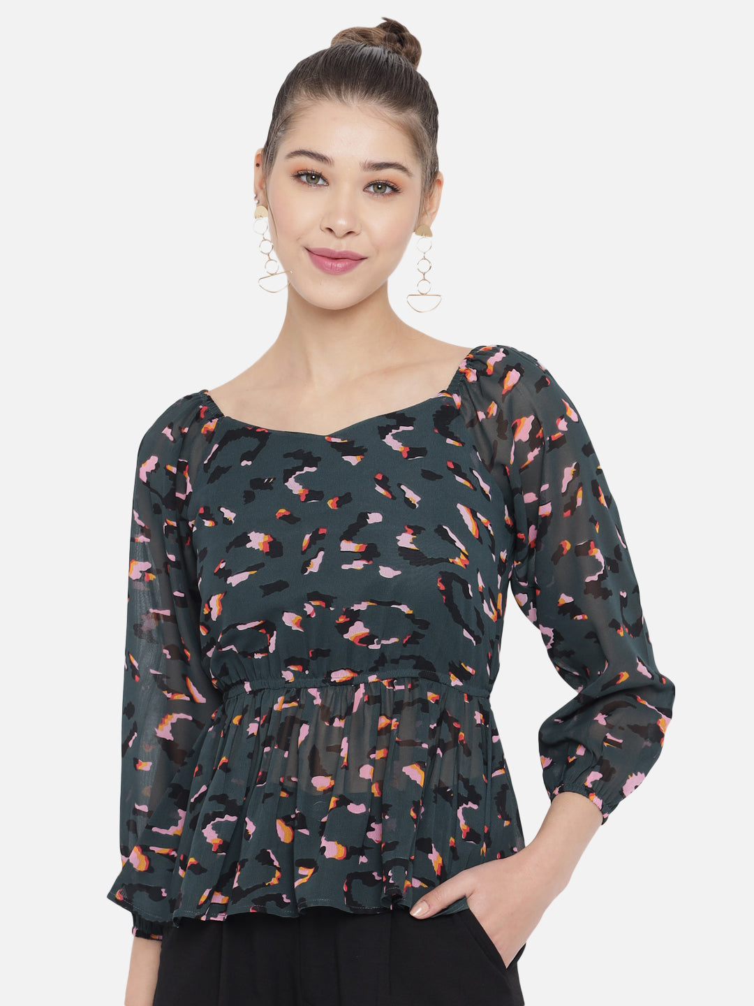 Women Multicolor Floral Top