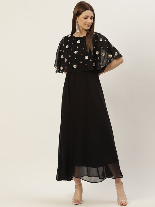 Women Black Maxi Dress