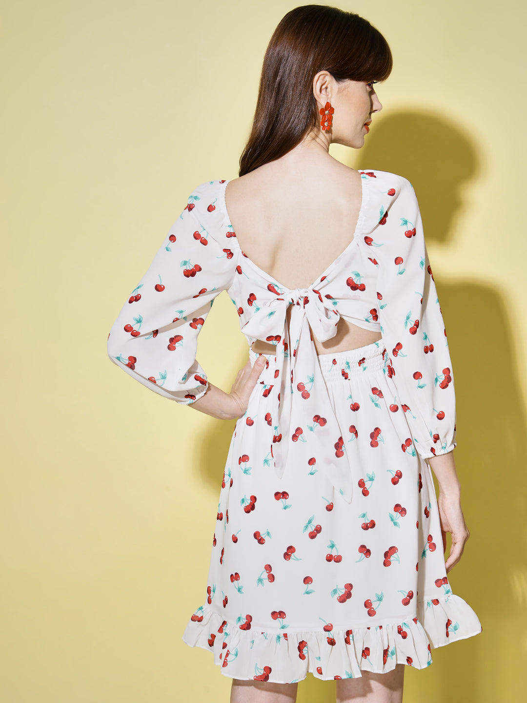 Georgette Printed A-Line Dress