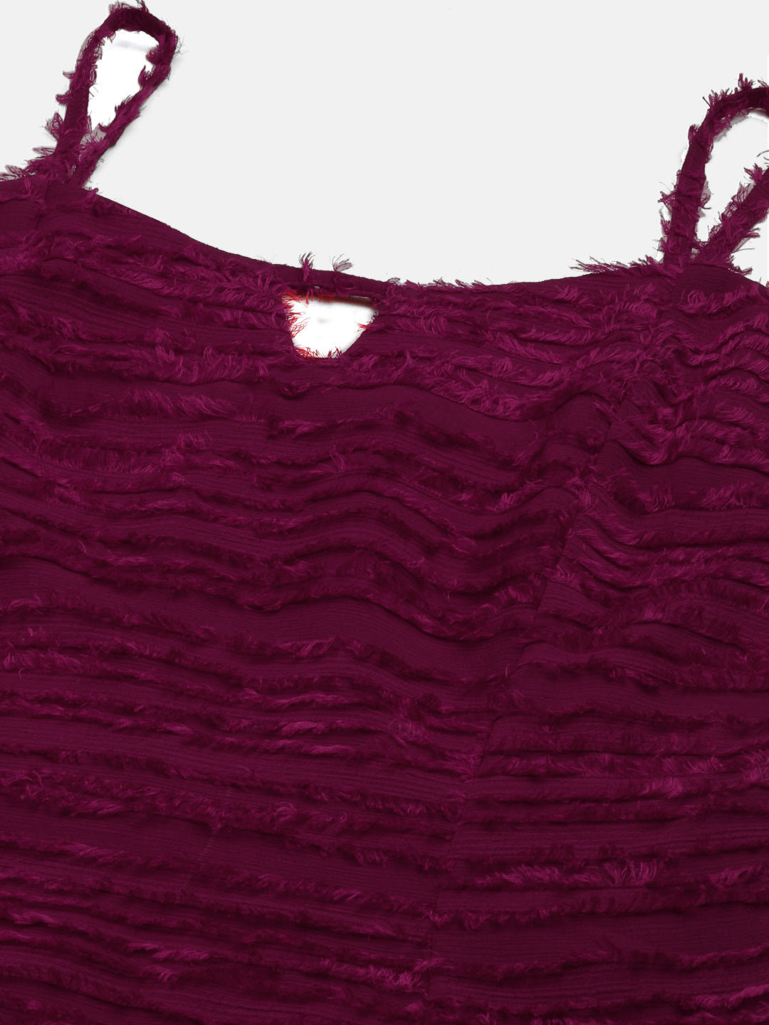 Maroon Georgette Dress