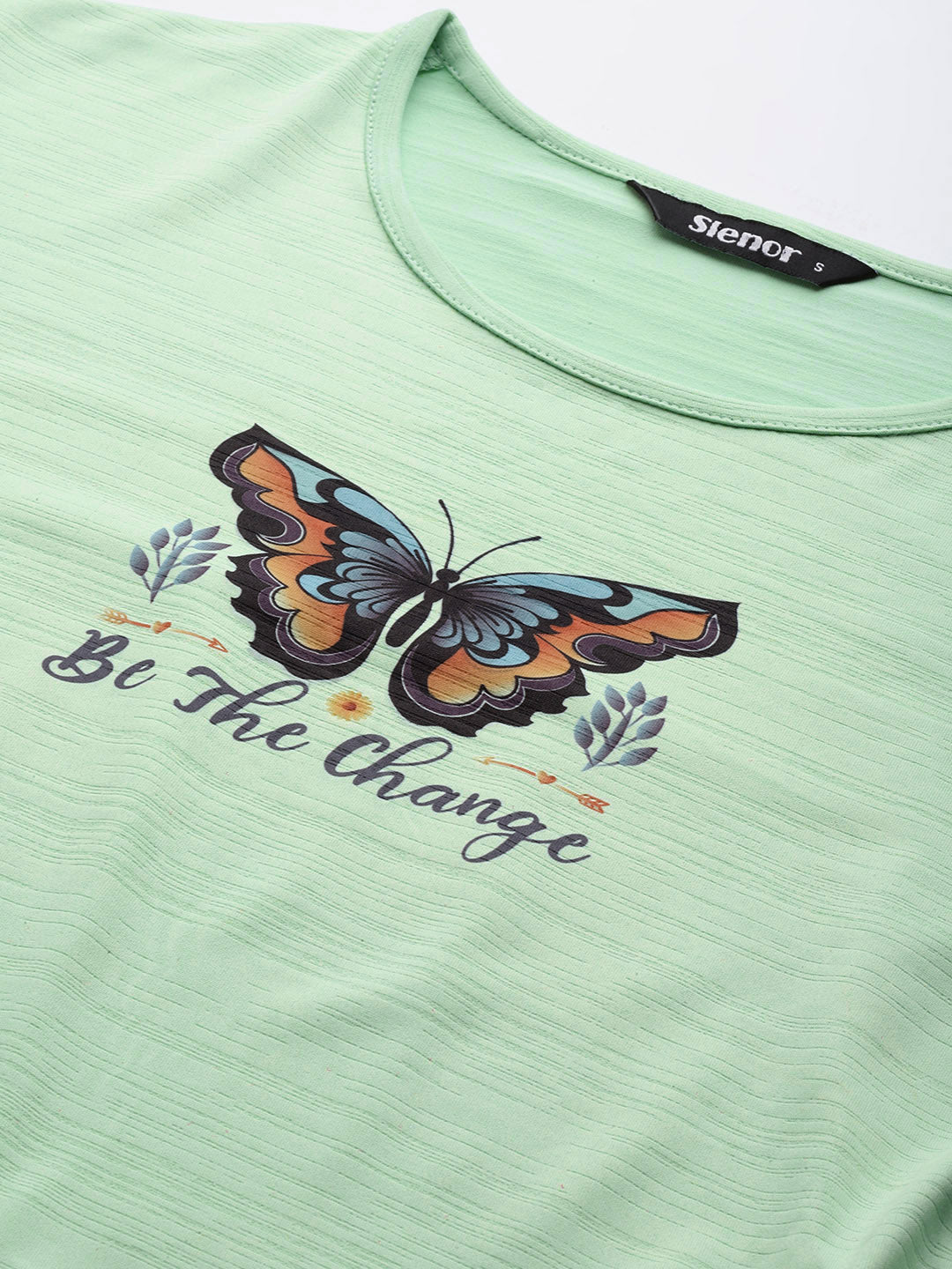 Butterfly Printed Crop Top