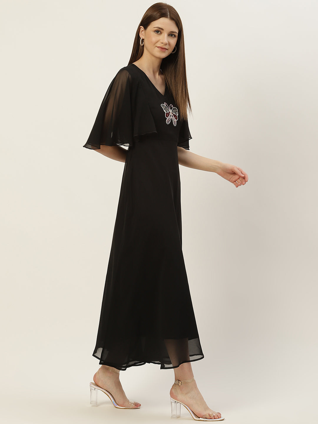 Women Maxi Black Dress