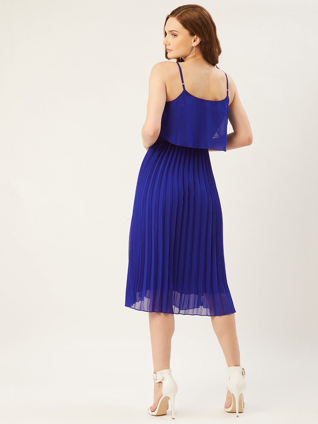 Women A-line Blue Dress