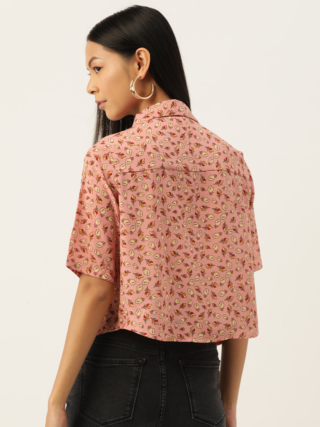 Slenor Women Classic Floral Printed Opaque Casual Shirt