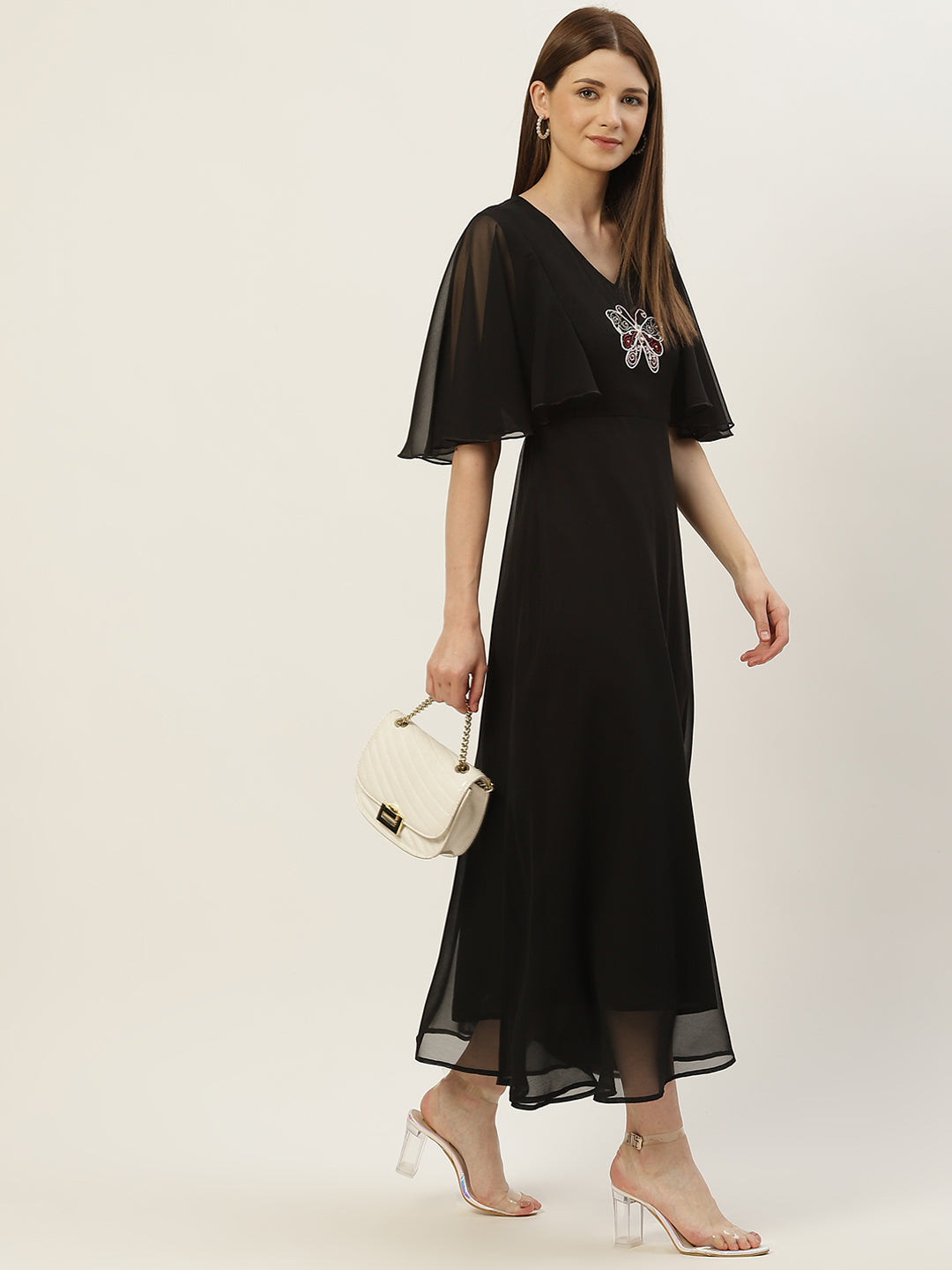 Women Maxi Black Dress