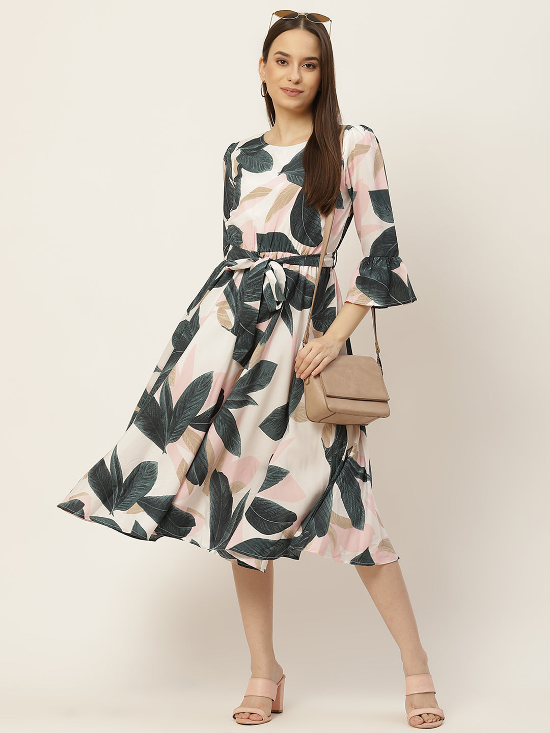 Women A-line Multicolor Dress