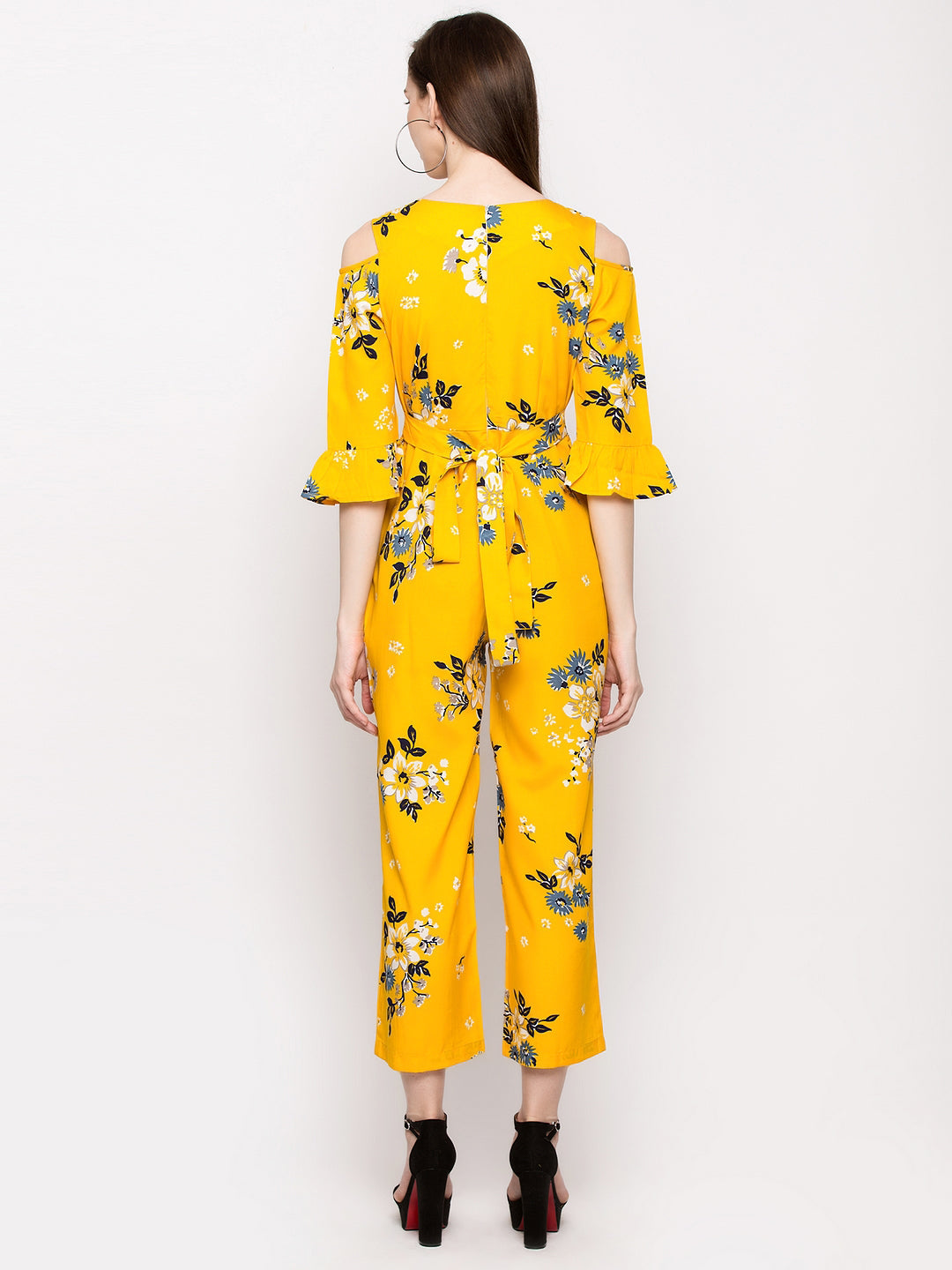 Floral Yellow Jumpsuit