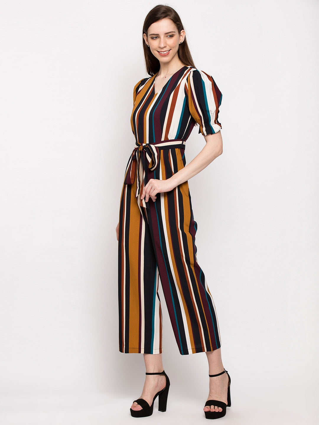 Multicolored Striped Jumpsuit