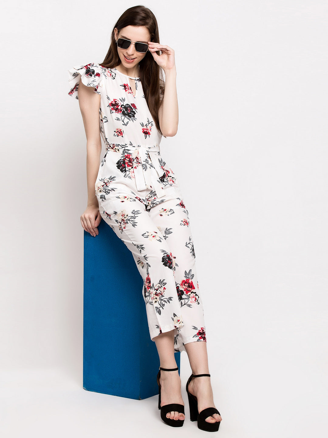 Floral Print Jumpsuit