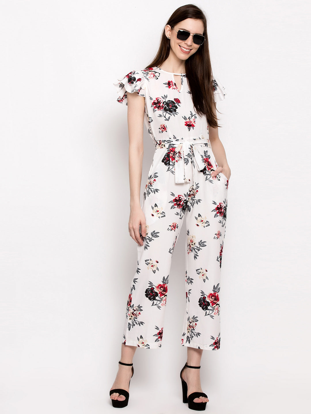 Floral Print Jumpsuit