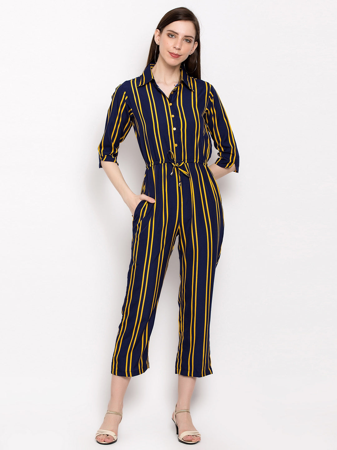 Striped Jumpsuit