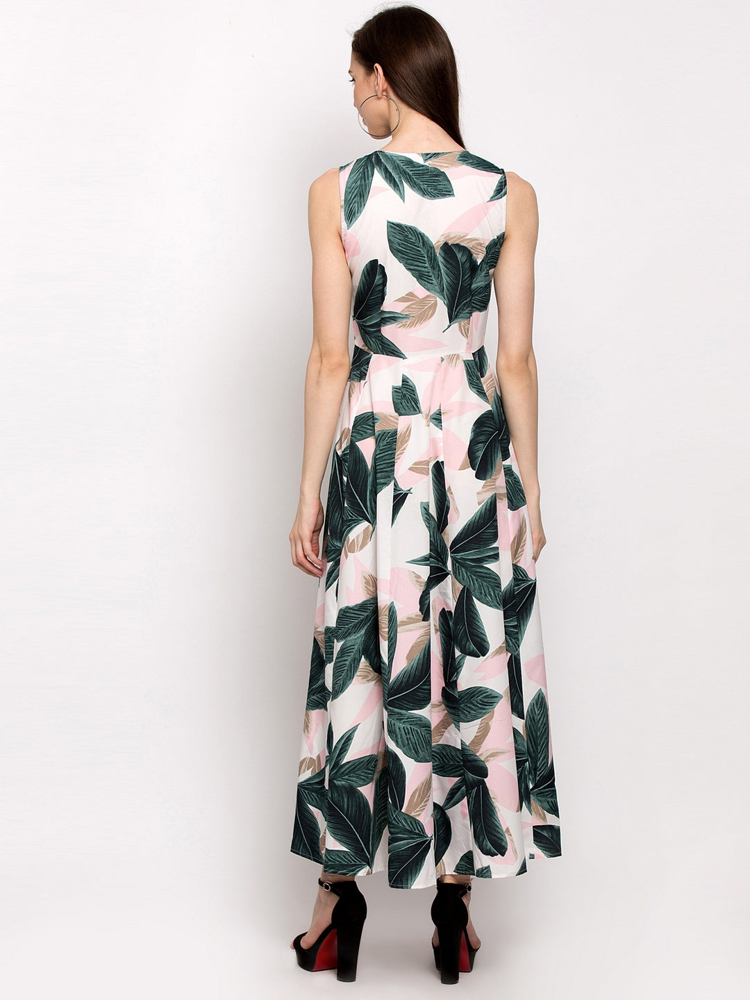 Leaf Printed Dress