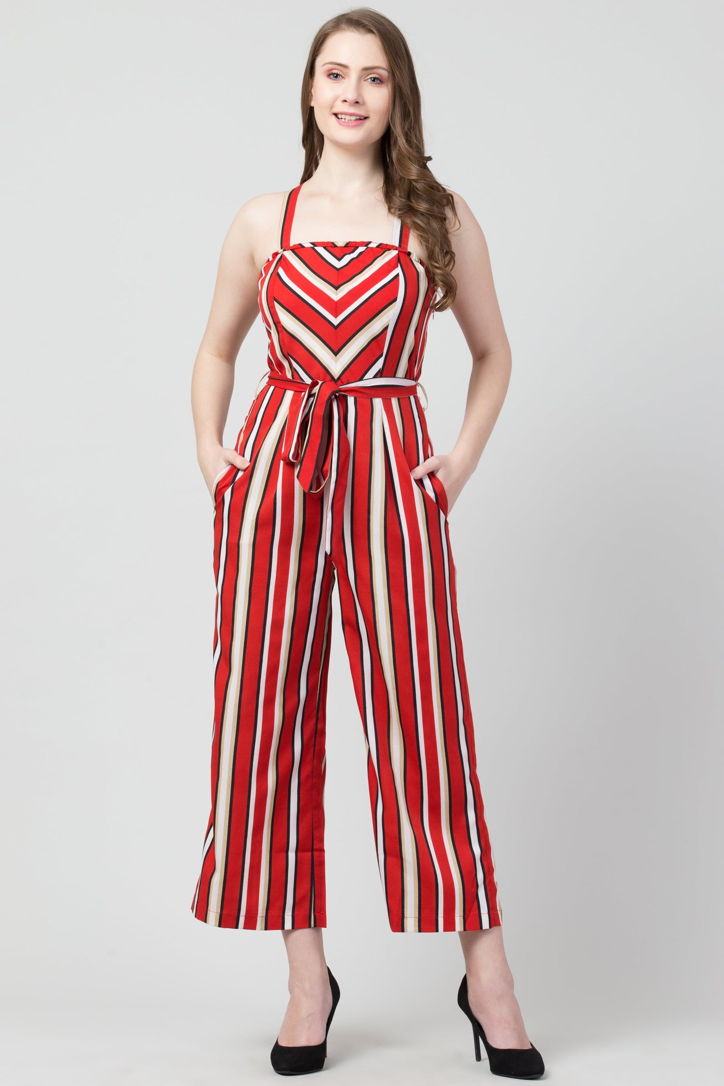 Women Striped Jumpsuit