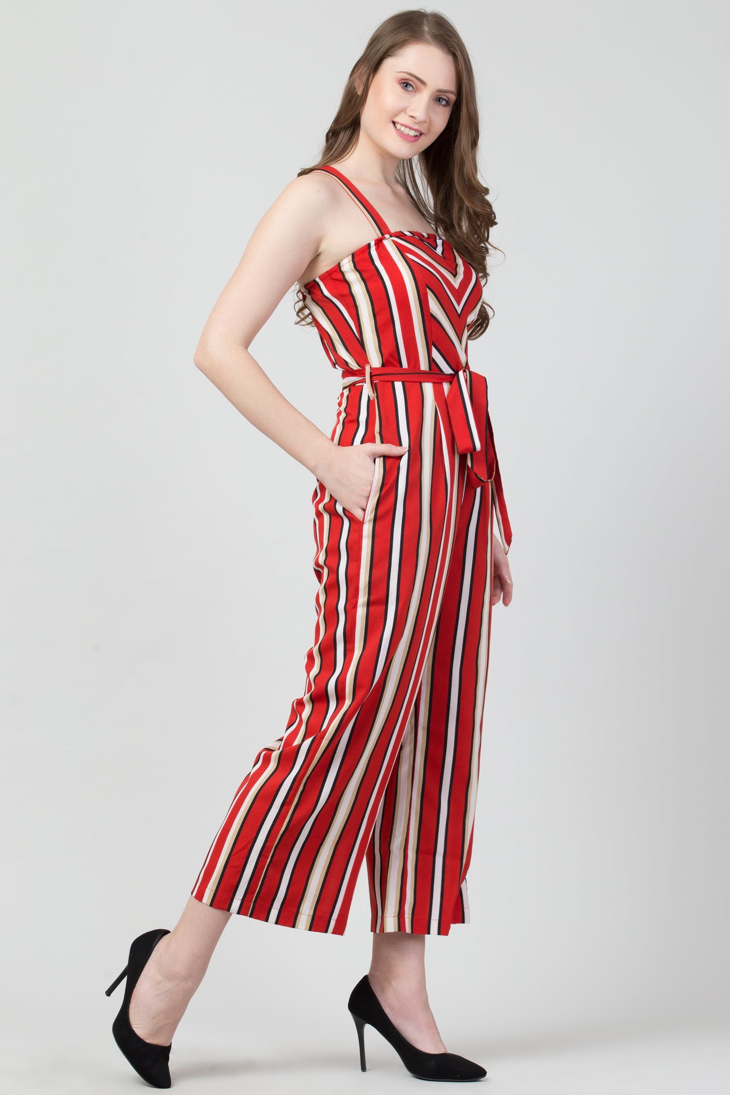 Women Striped Jumpsuit