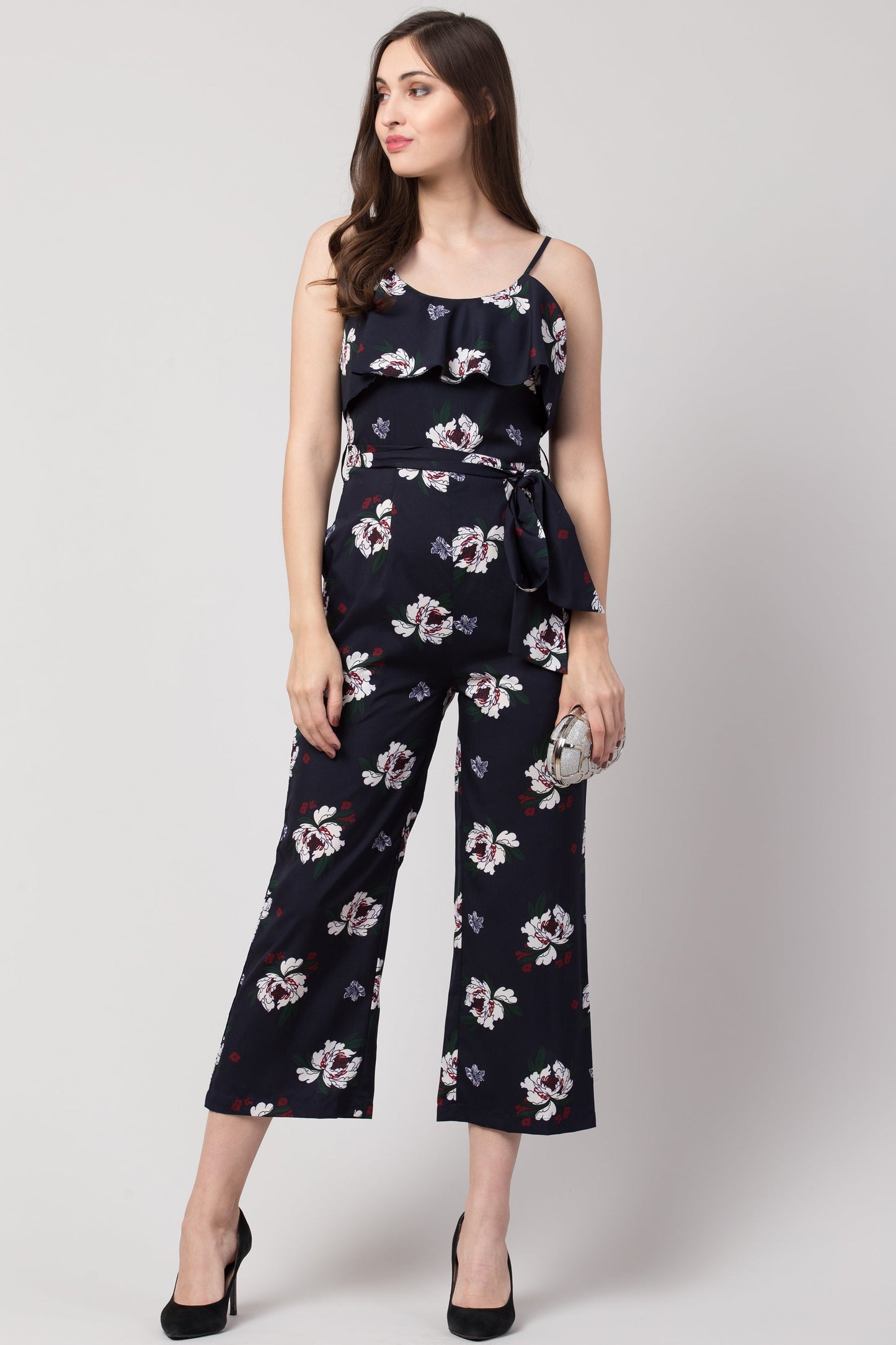 Women Floral Print Jumpsuit