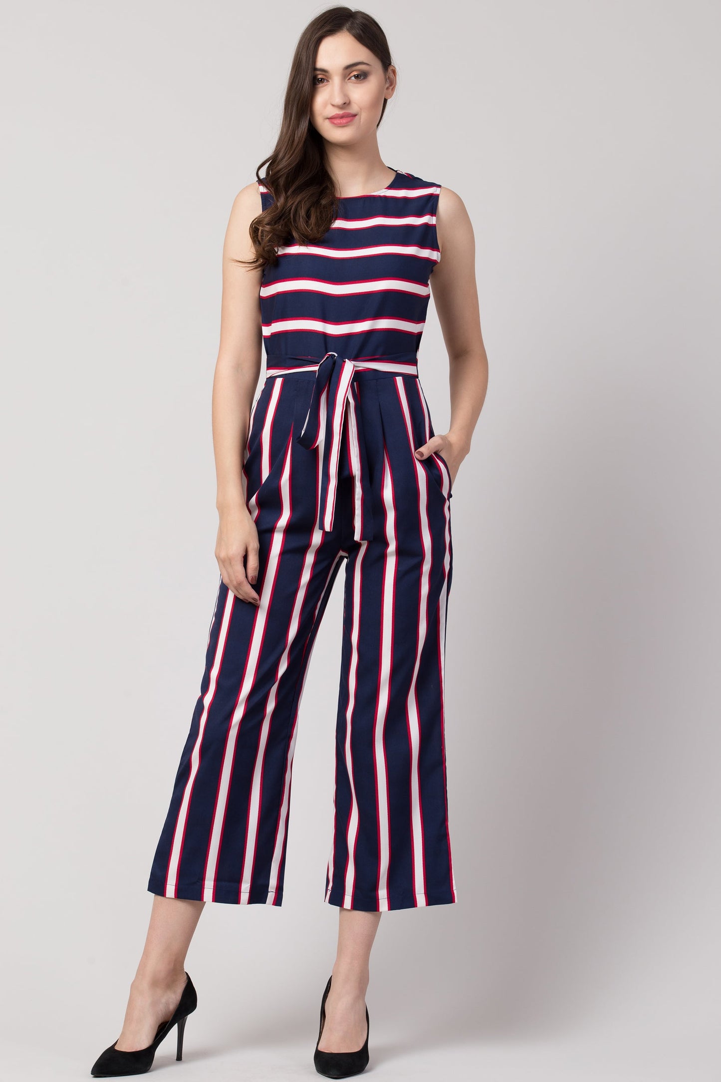 Striped Jumpsuit