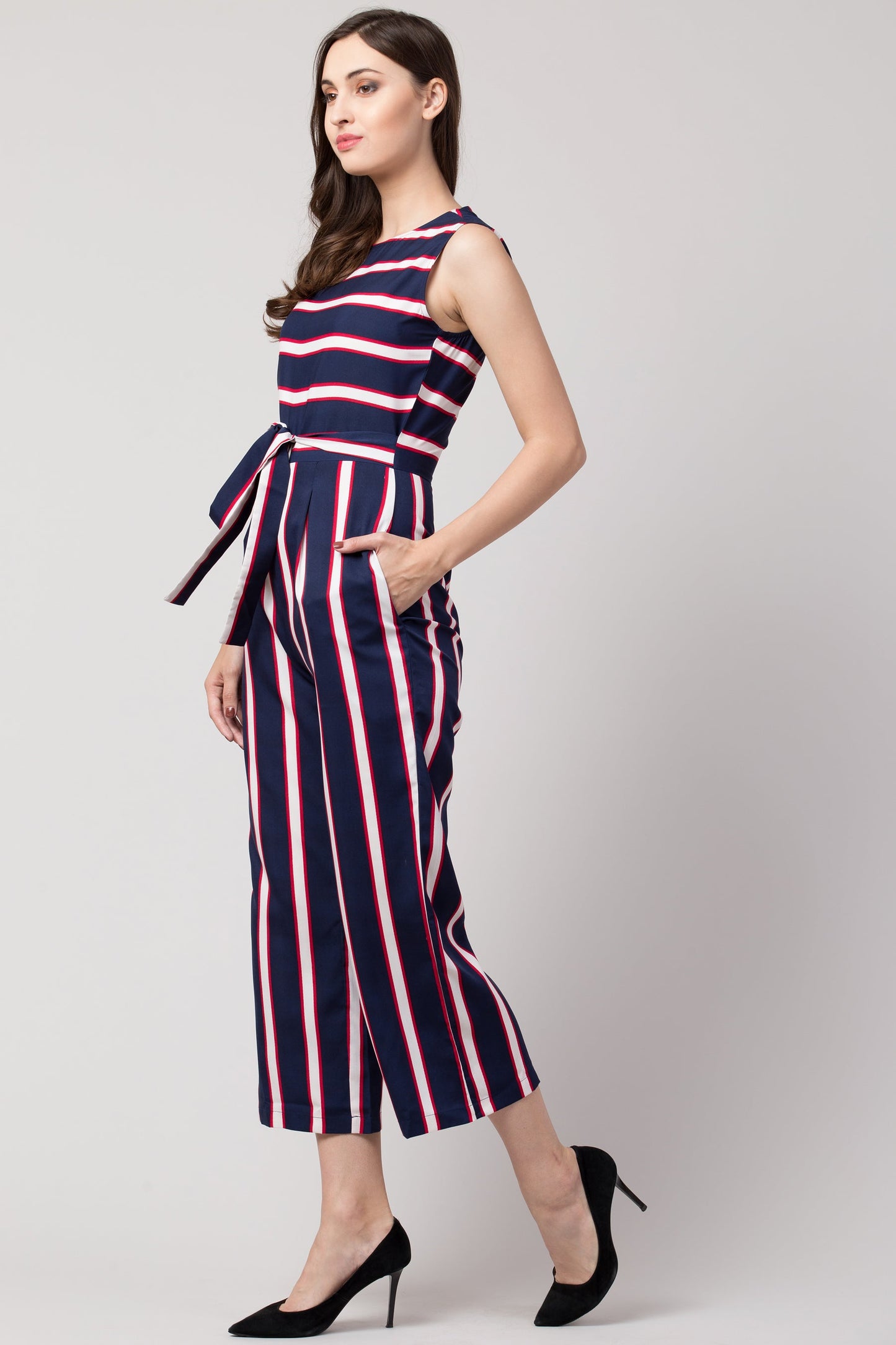 Striped Jumpsuit