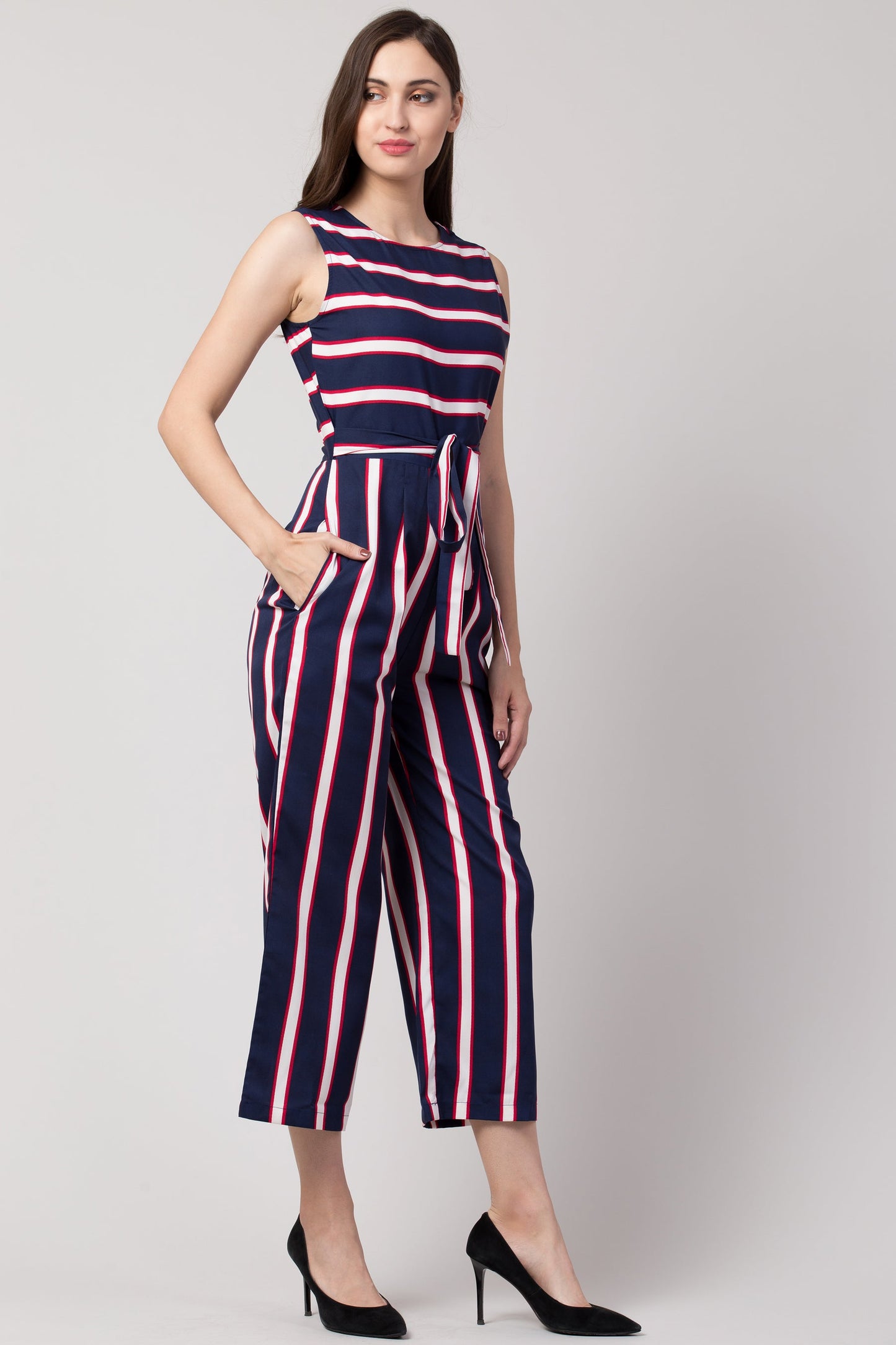 Striped Jumpsuit