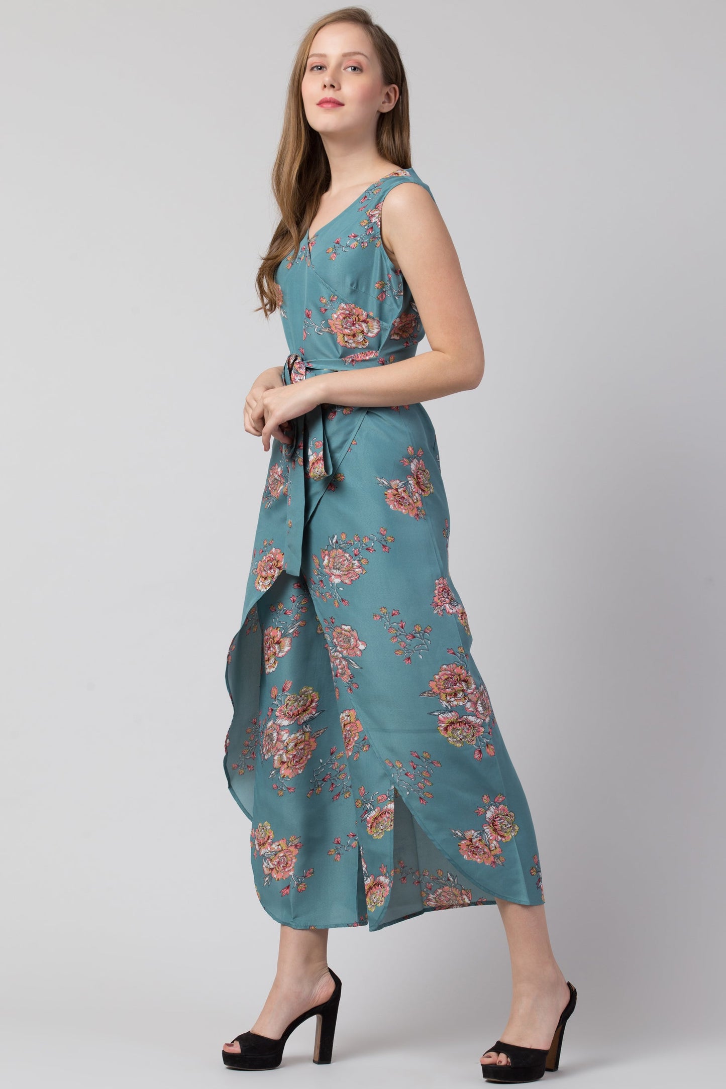 Women Floral Print Jumpsuit