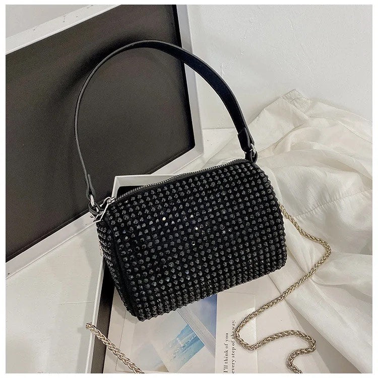 Women Black PU Sling Bag