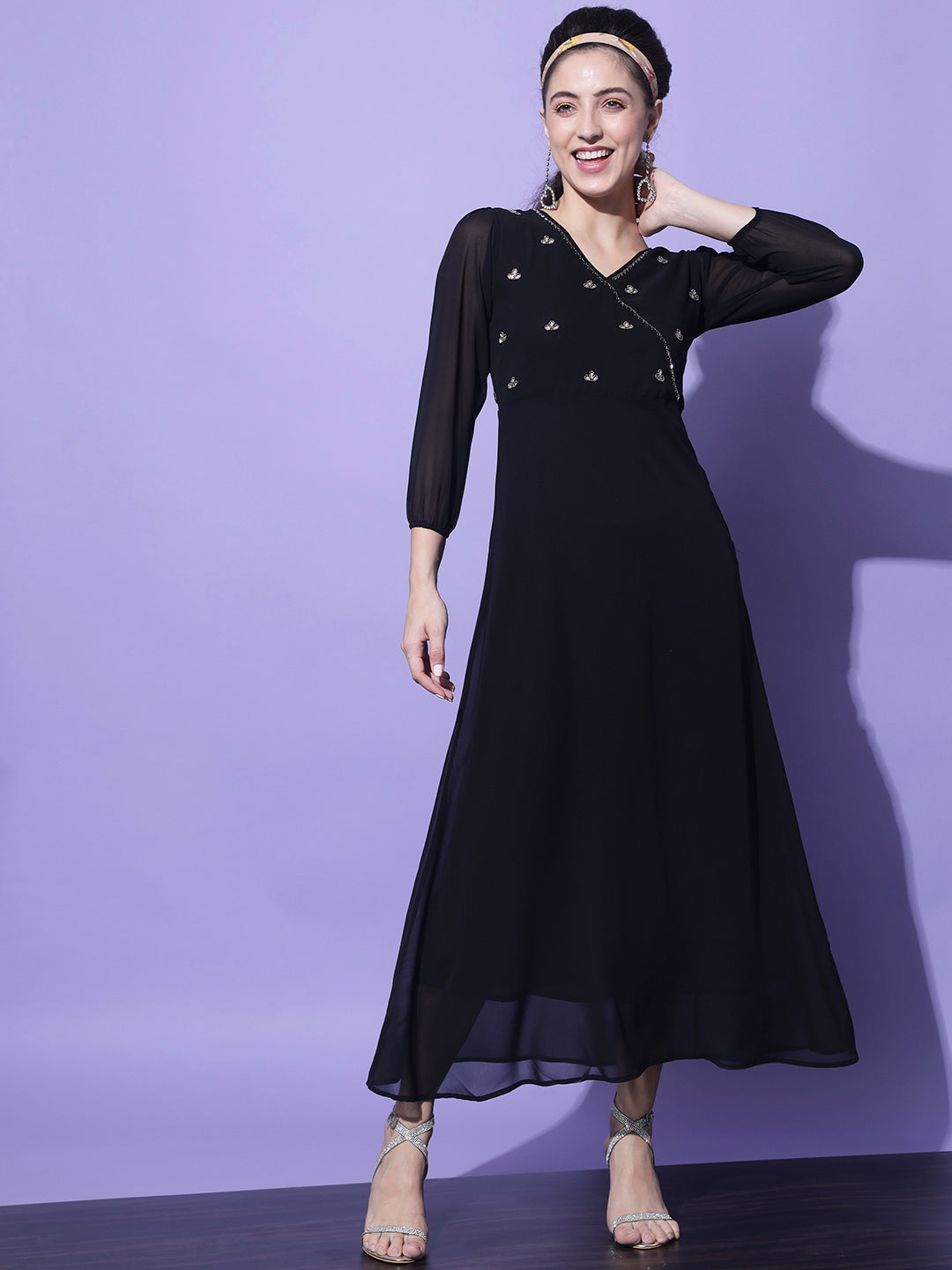 Women A-line BlackDress