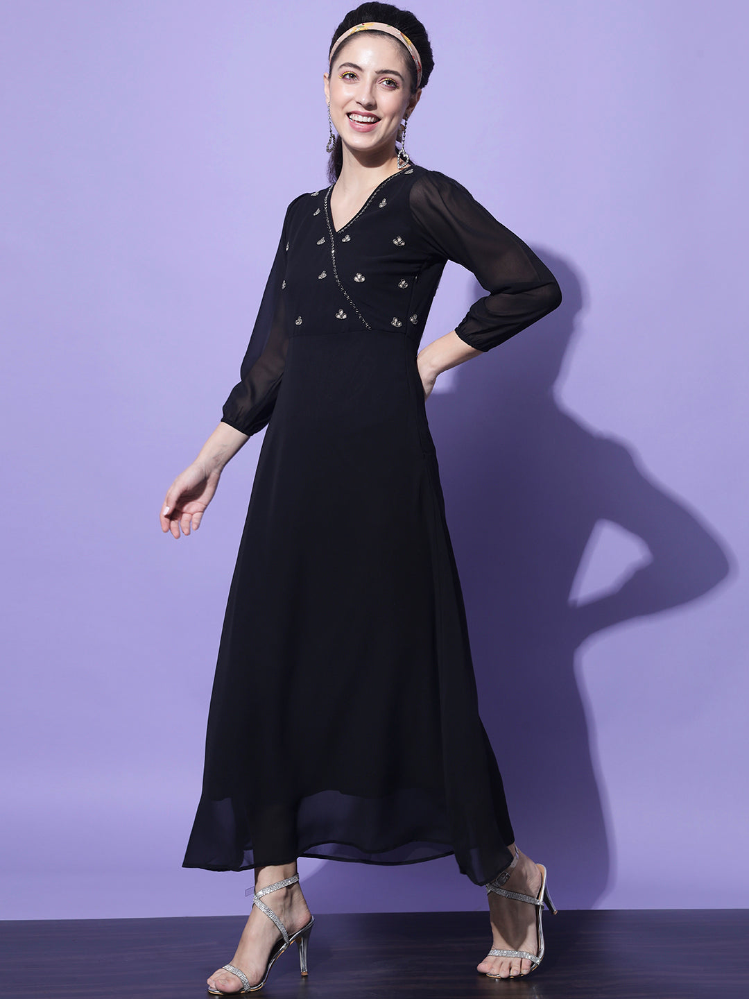 Women A-line BlackDress