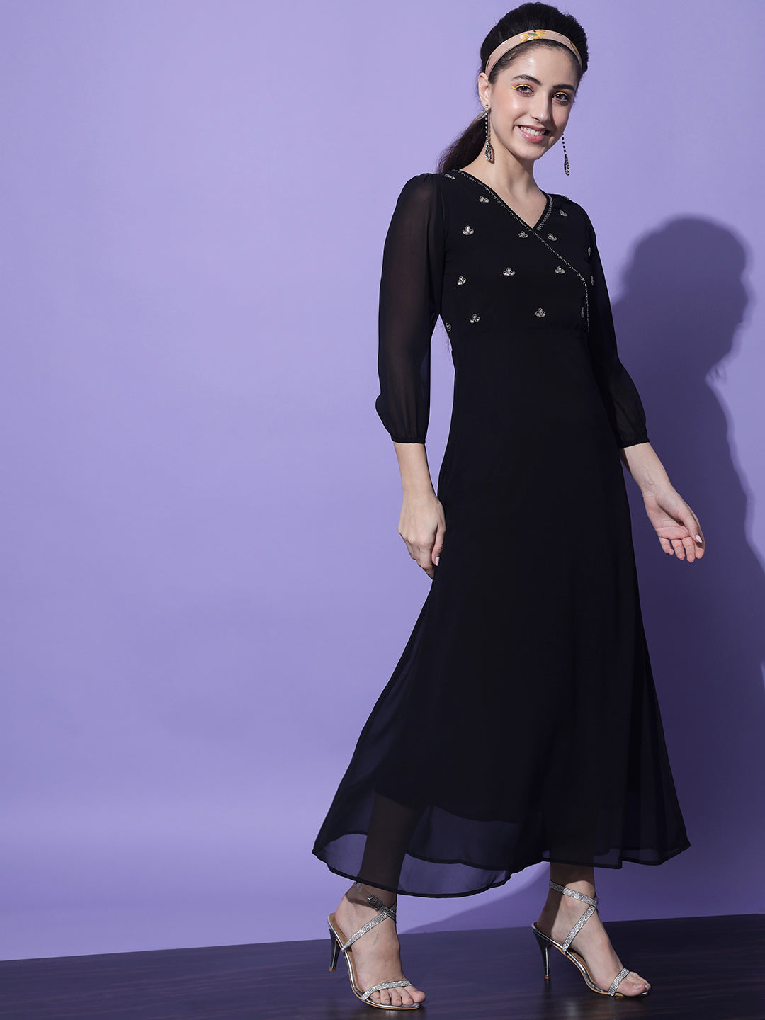 Women A-line BlackDress